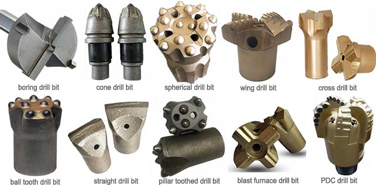 drill bit types